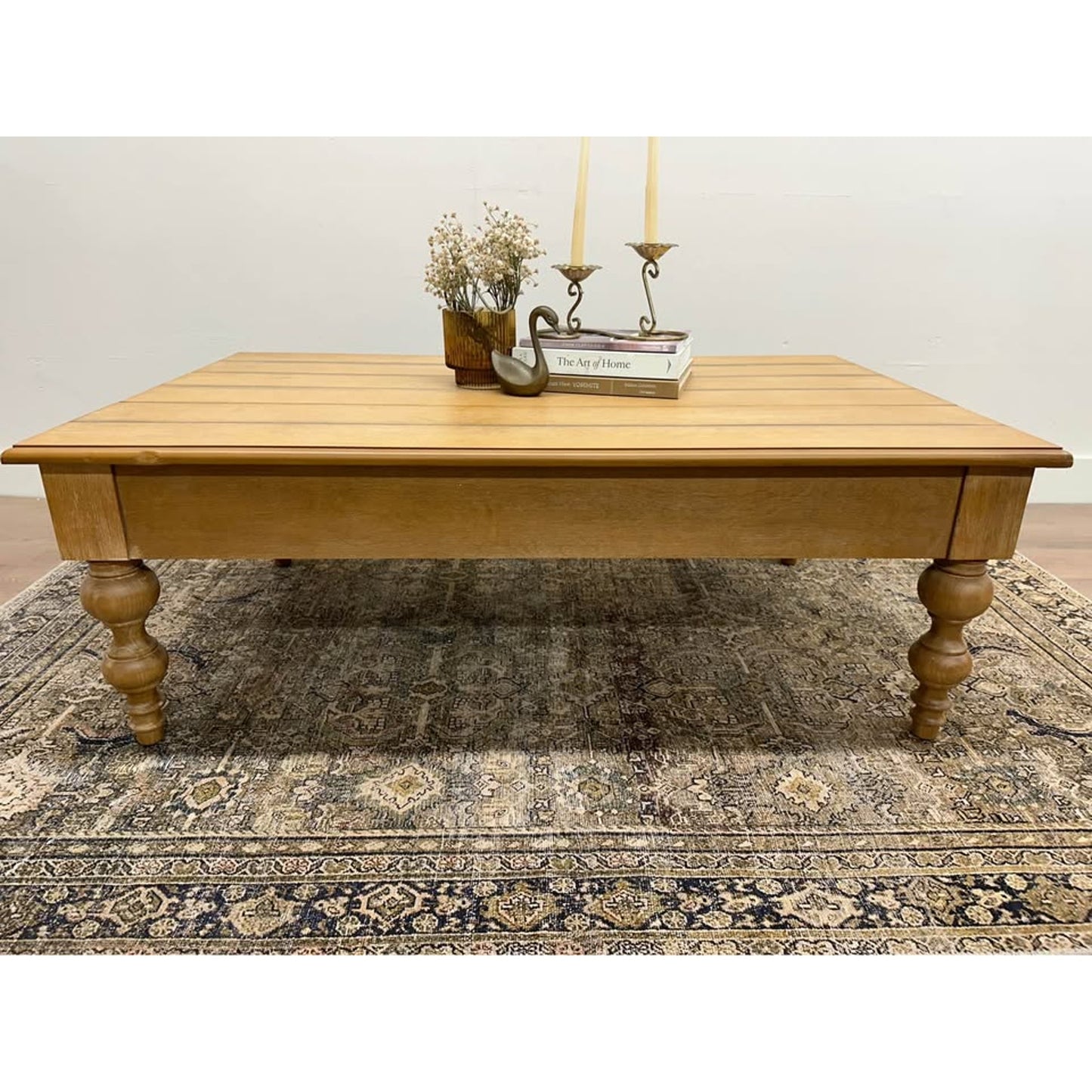 Angelica Coffee Table Lift Top 4 Legs  with Storage-NATURAL