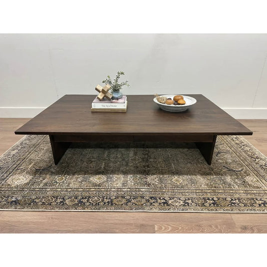 Birch Lane Giedre Solid Dark Wood Stain Single Coffee Table with Storage