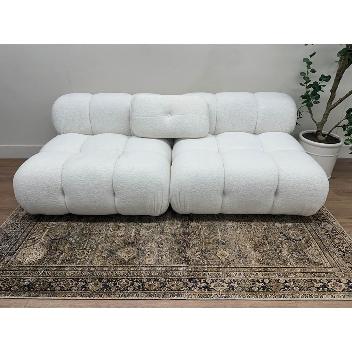 Sigma Upholstered Sofa By AllModern Bubble Couch Off White Boucle