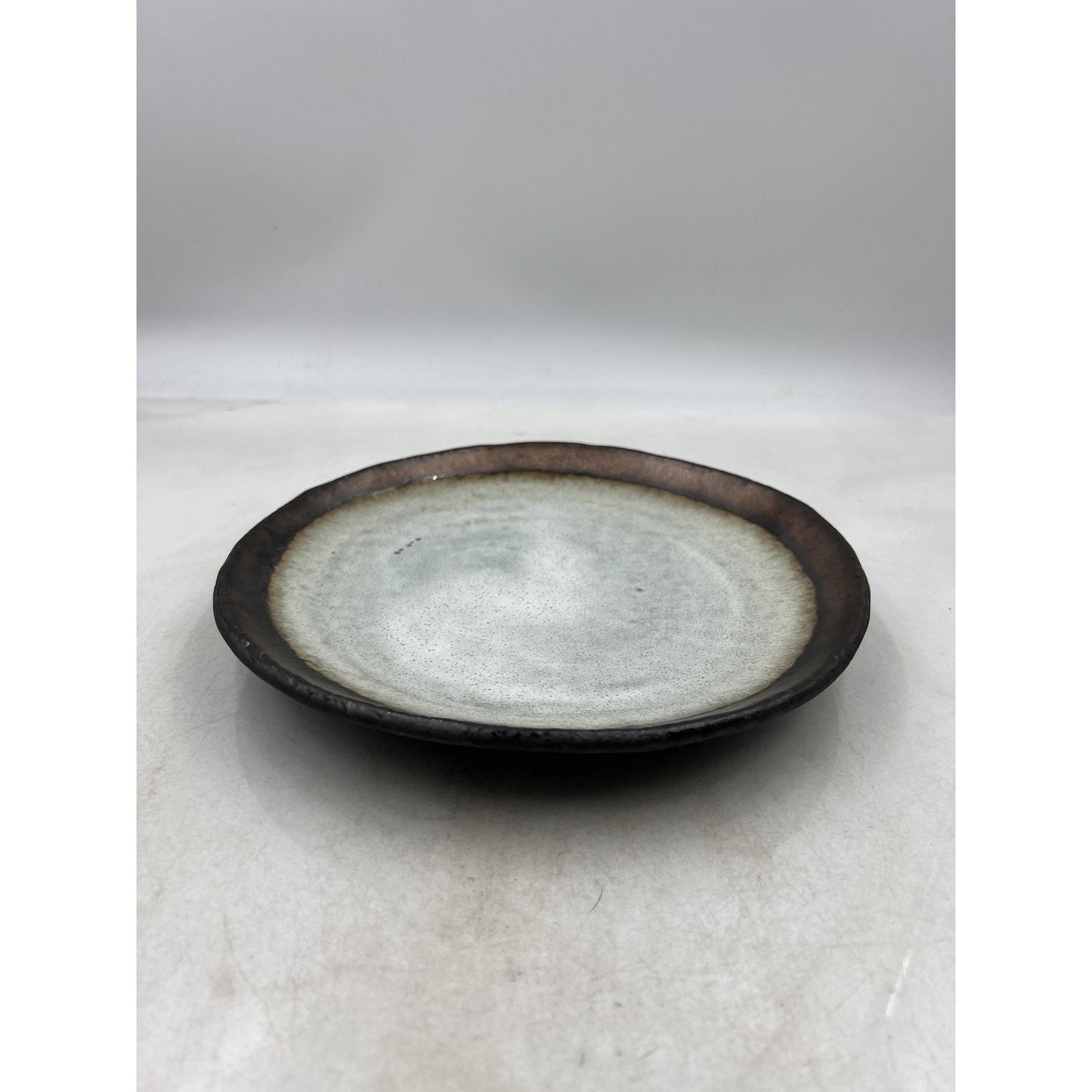 Kotobuki Plate Bronze Corona 9.5" Japanese Stoneware Made in Japan Rustic Look