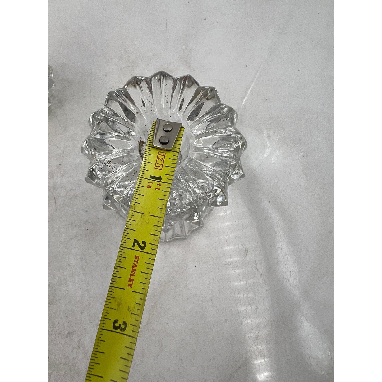 Mikasa Diamond Fire Crystal Candle Holders WY247 339 Pair Elegant