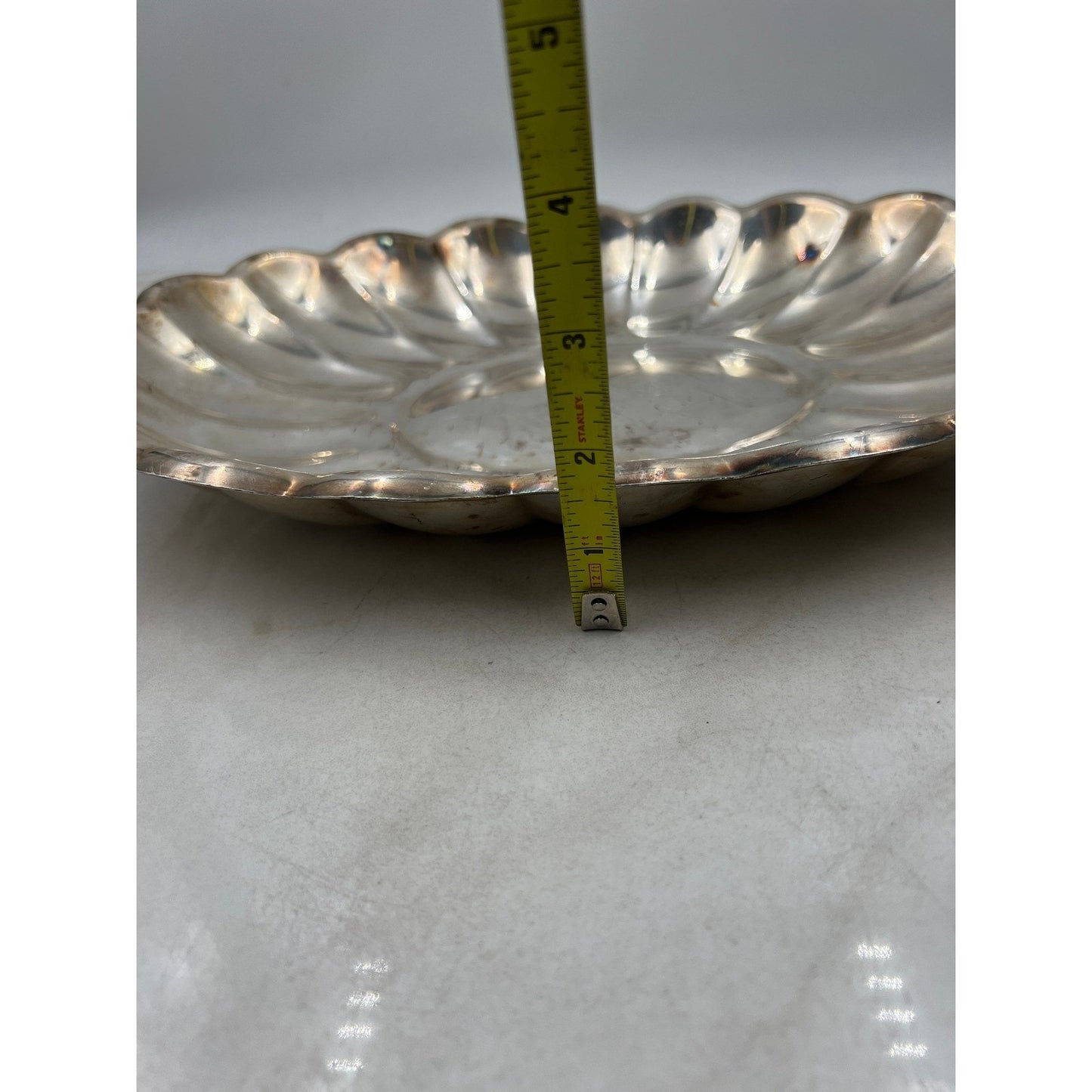 Reed & Barton Silver Plated Scalloped Edge Serving Dish 110