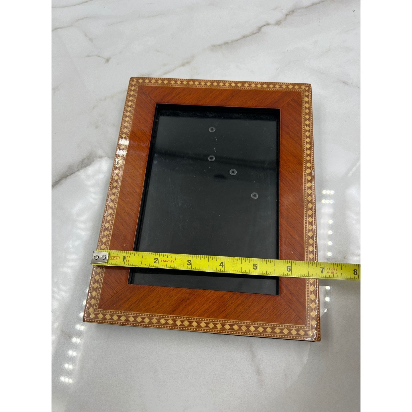VTG Sicura Inlaid Wood Frame 5x7 Picture Frame Ferrara Natural 2506-57DINA