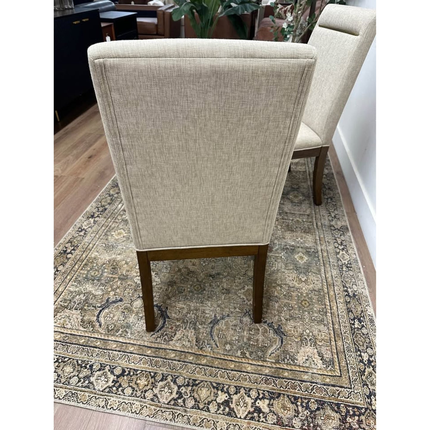 Steve Silver Side Chairs Kitchen Dining Garland Brown Oatmeal Upholstered Side Chair Set of 2