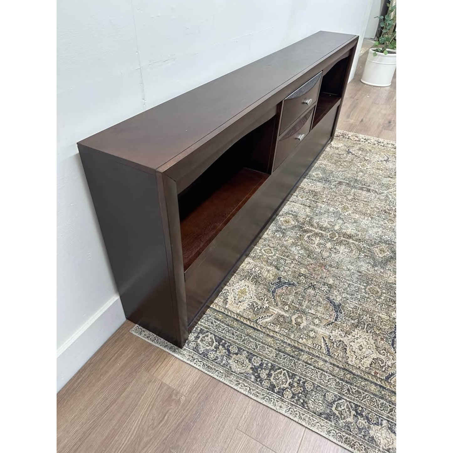 Furniture of America Lanten Brown Wood  Queen Headboard Only Storage