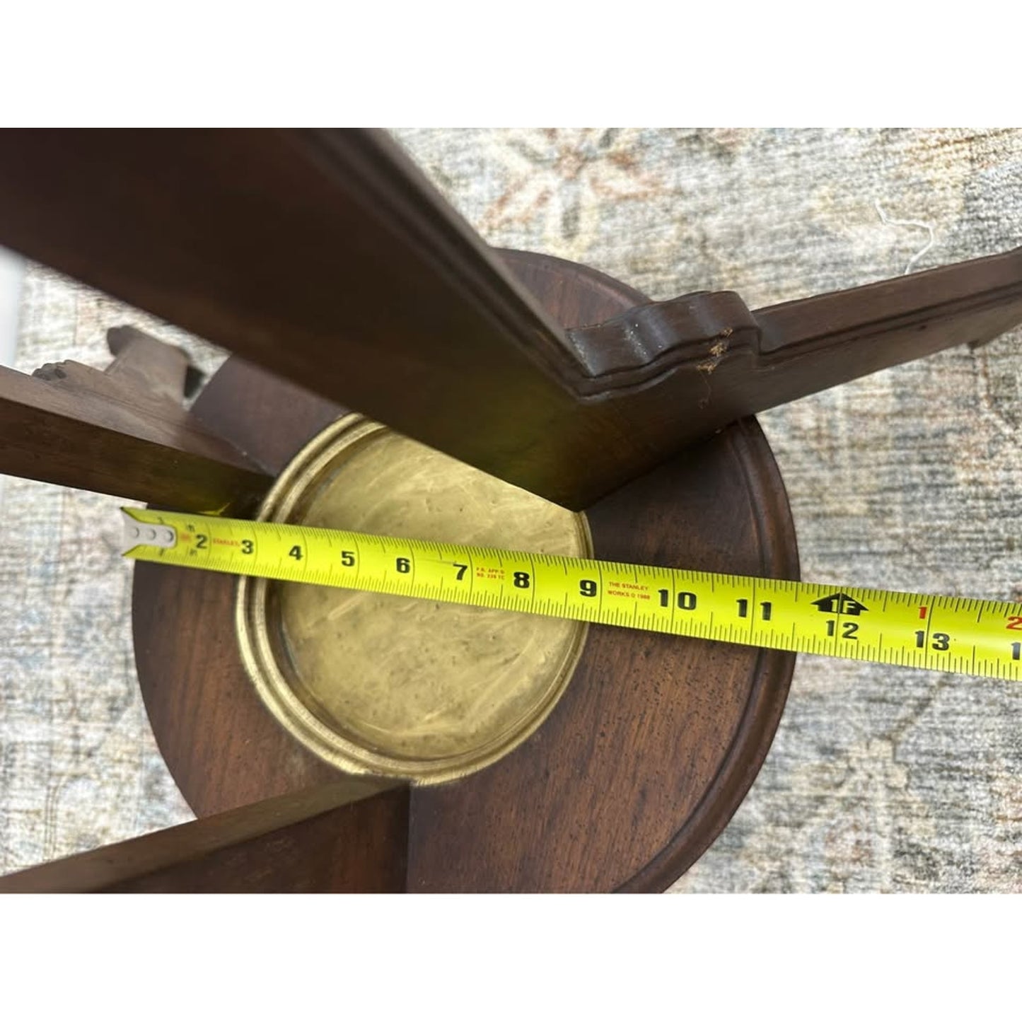 Mid Century Mahogany Coat Rack Umbrella Stand Hall Tree