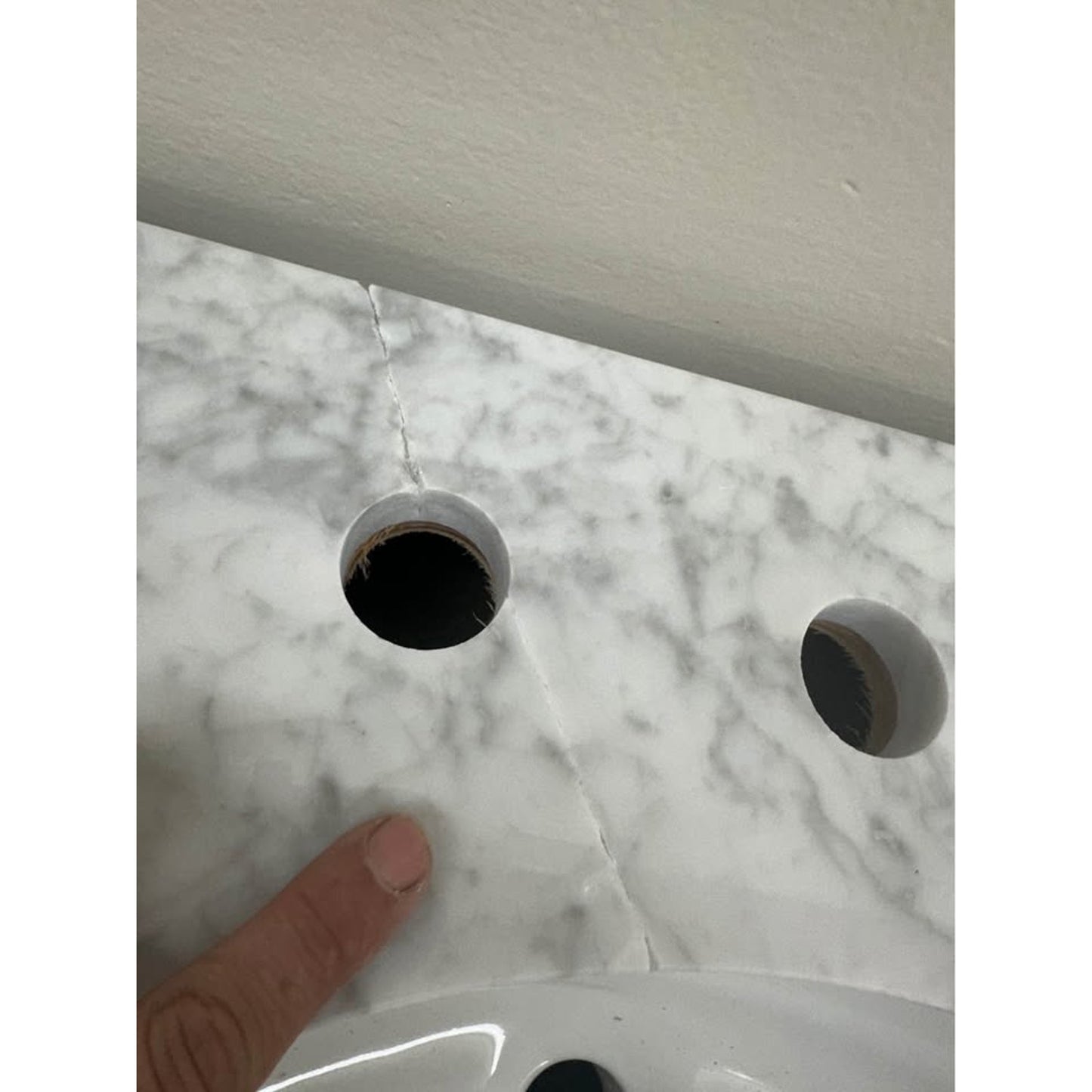 Ronnie 60'' Double Bathroom Light Blue Vanity with Marble Top Birch Lane