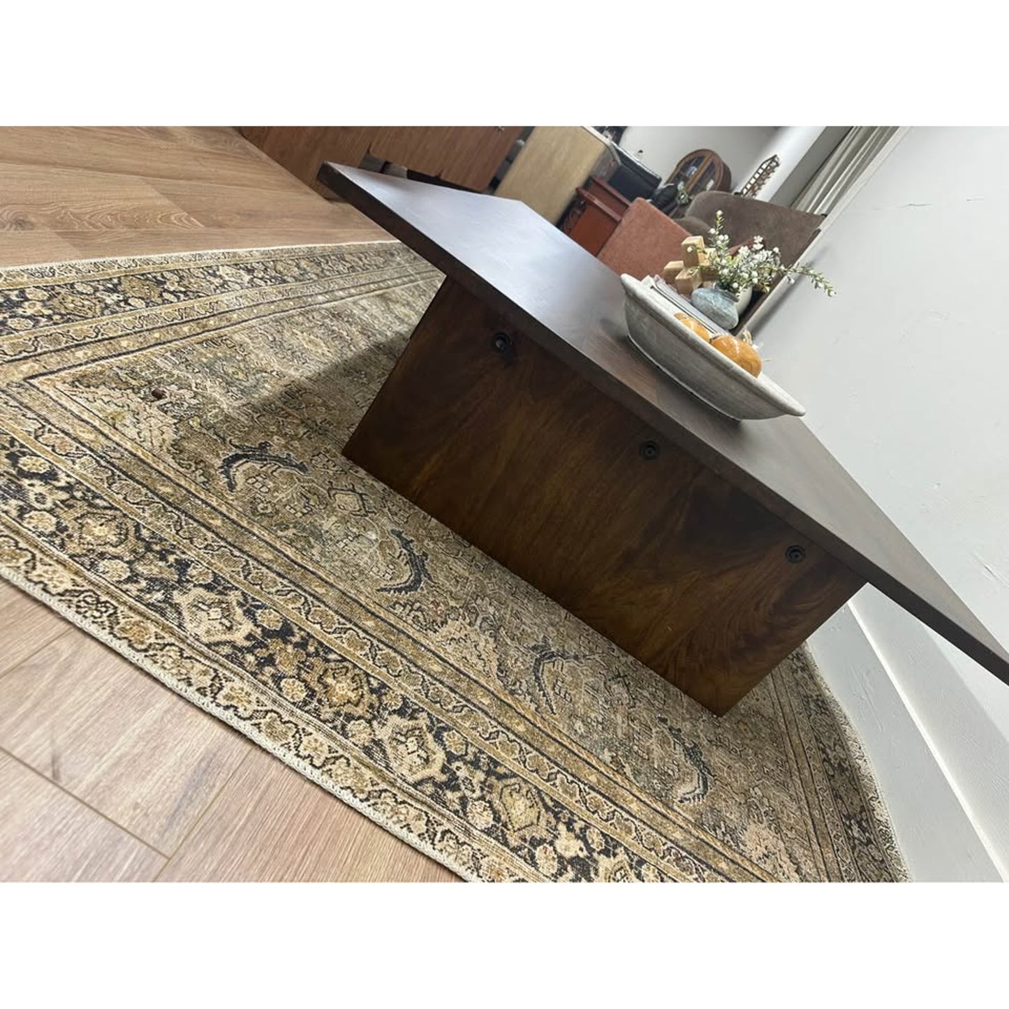 Birch Lane Giedre Solid Dark Wood Stain Single Coffee Table with Storage