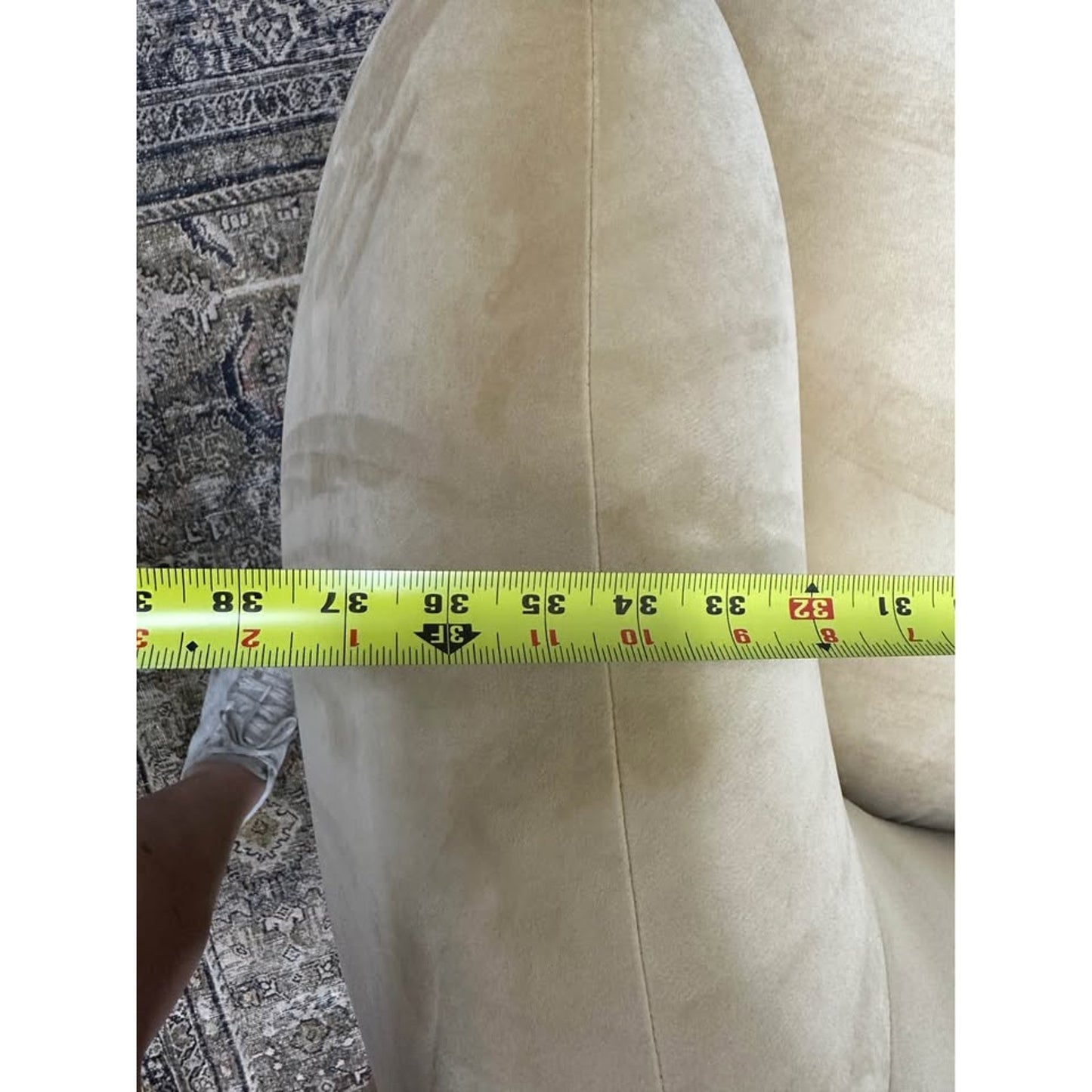 Emery Velvet Barrel Chair Lounger Yellow Gold Color Fabric Round