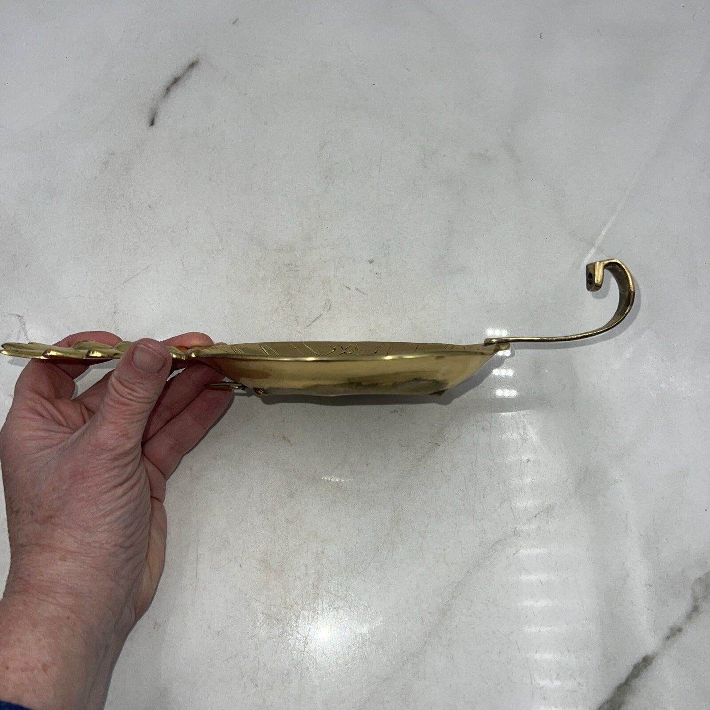 VTG Hampton Brass Wall Hook Pineapple Strong Hanger Coat Hat Towel Decor