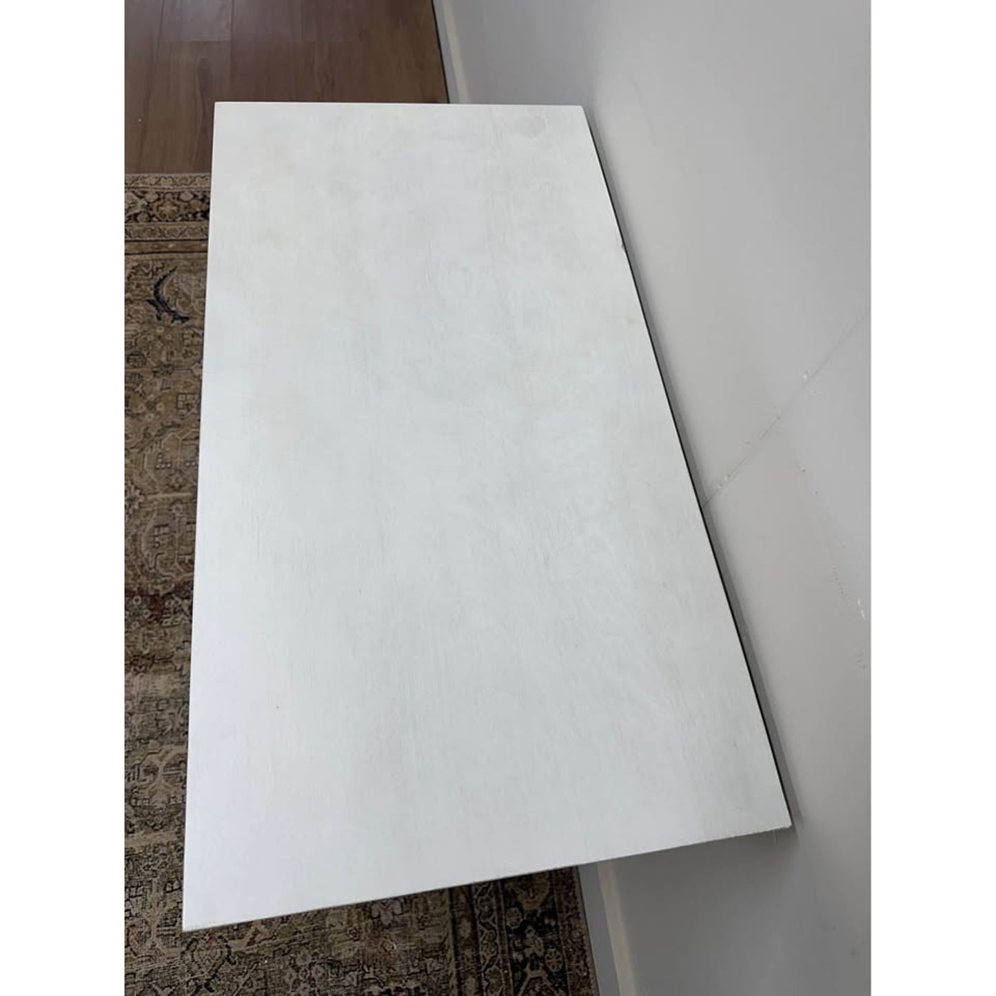Davide 2 Drawer Nightstand Solid Wood End Table Chest Creamy White W/Charging Station New