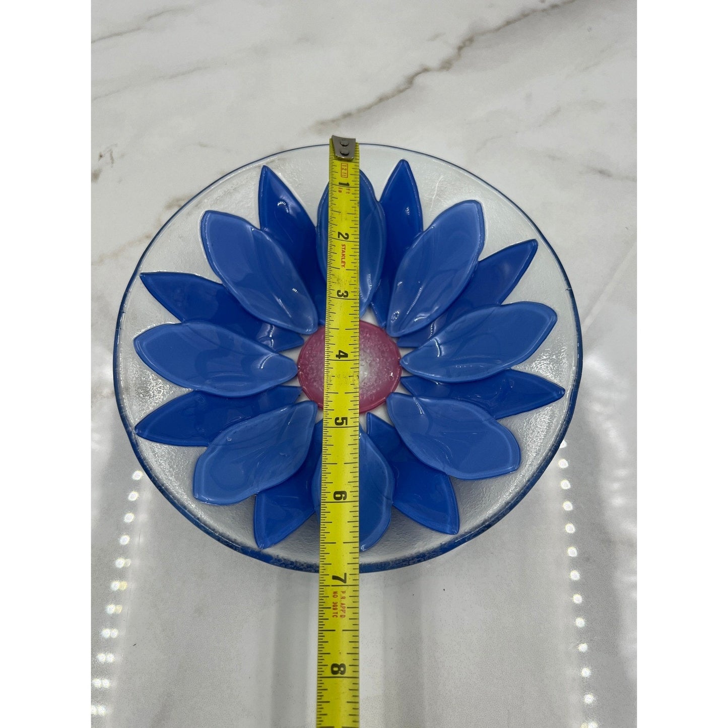 Villeroy & Boch Flora Vitrum 6 3/4" Bowls Blue Cornflower Fused Glass