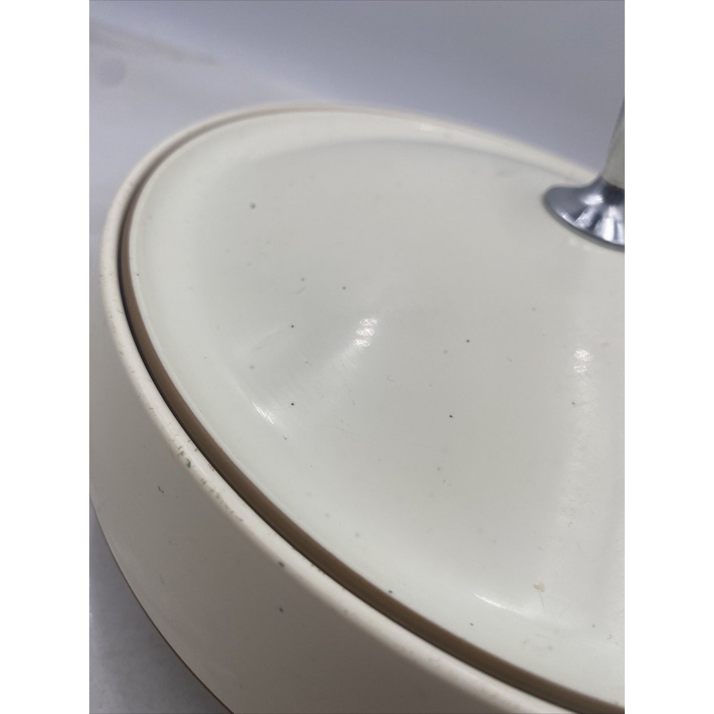 VTG Vacron Bopp Decker Covered Serving Dish Insulated Bowl MCM White