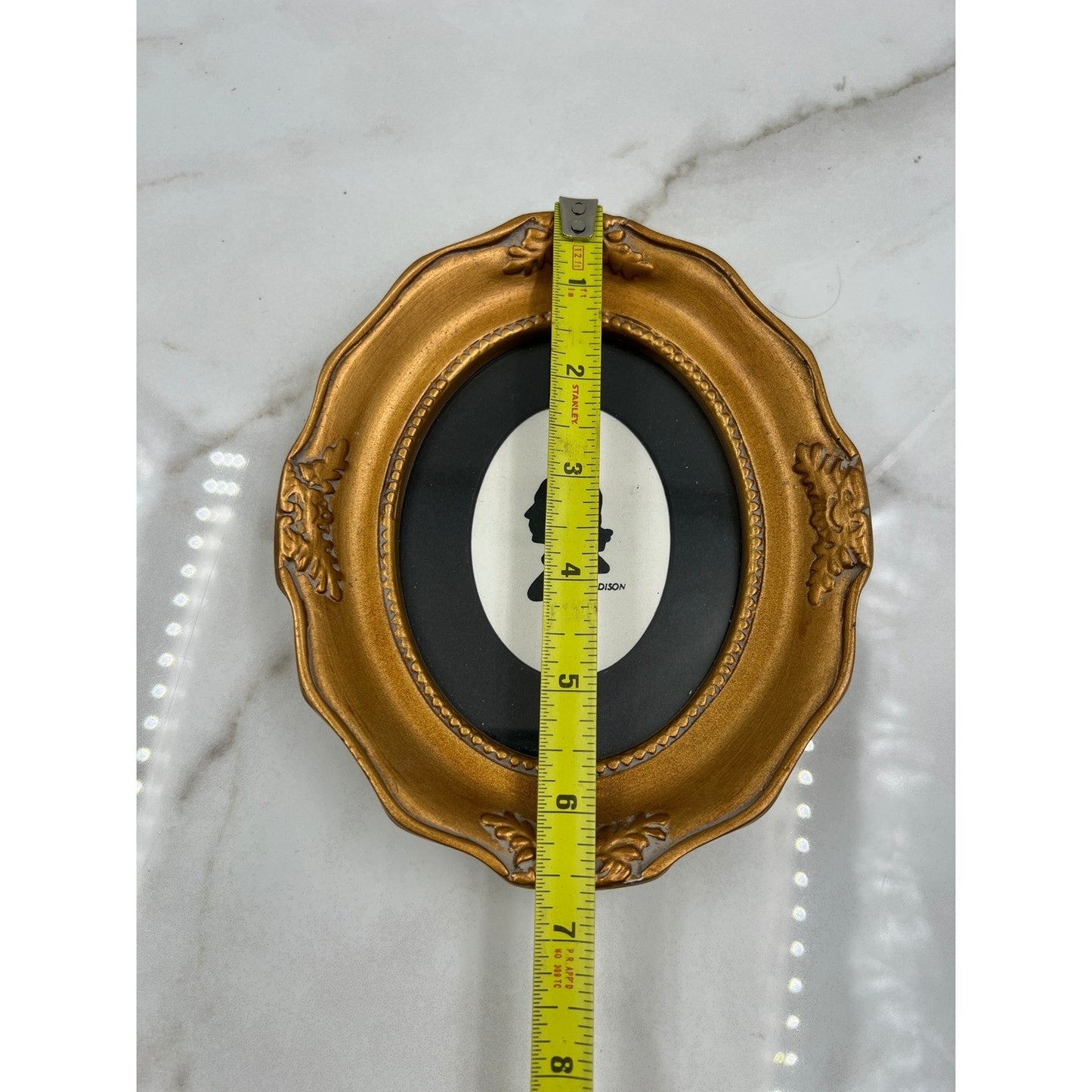 Michaels George Washington James Madison Silhouette Portrait Gold Oval Frame Set