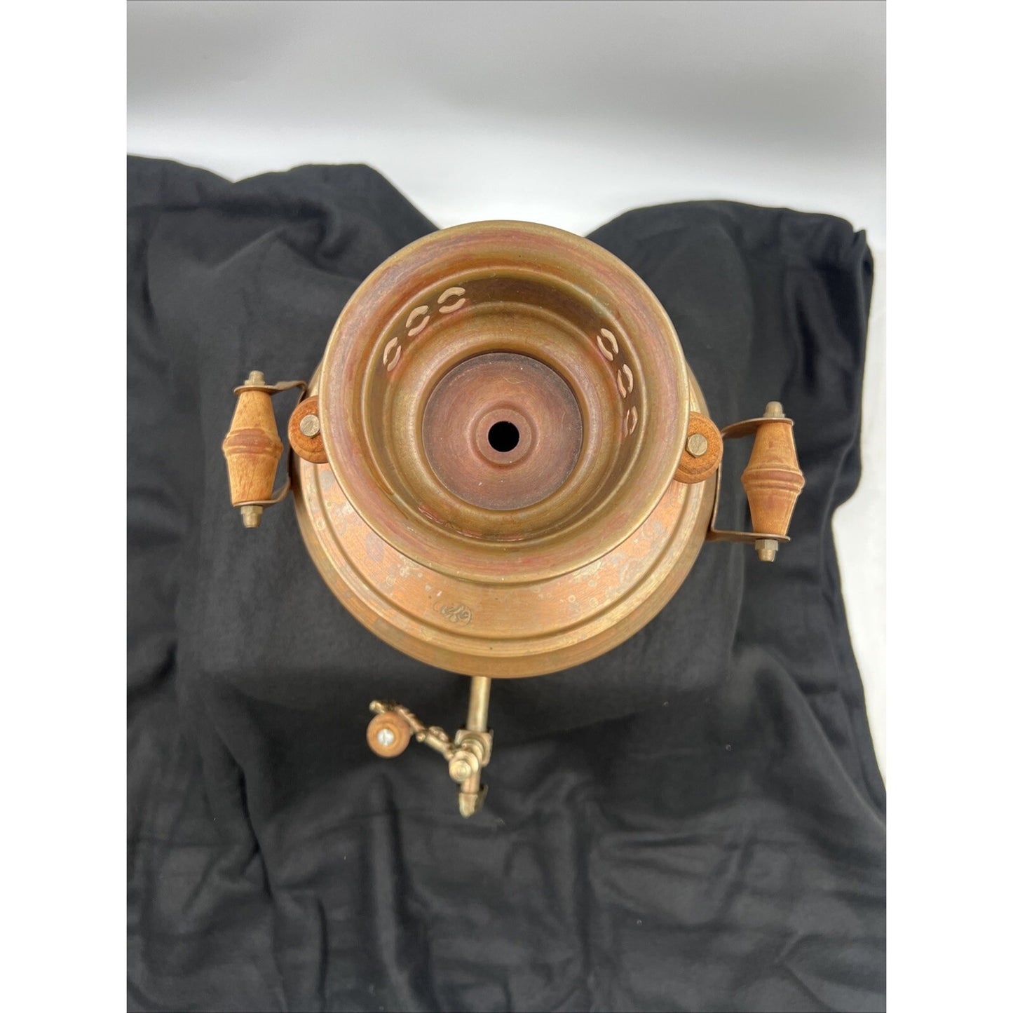 Antique Copper Hot Water Urn Tank Brass Lever Tap Samovar Vintage Samovar