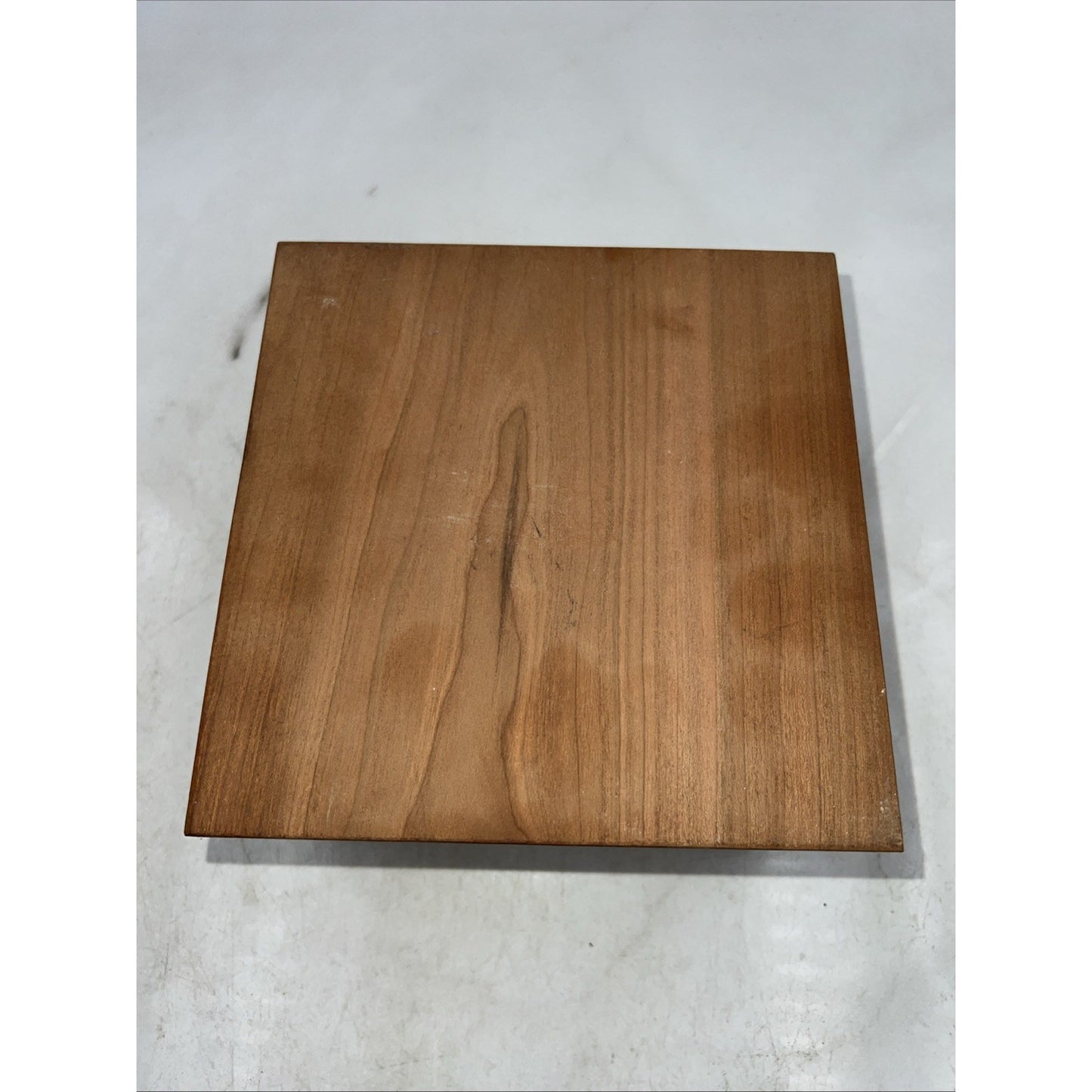 VTG Wood Box With Lid Dovetail Handmade Light Dark Salt Box