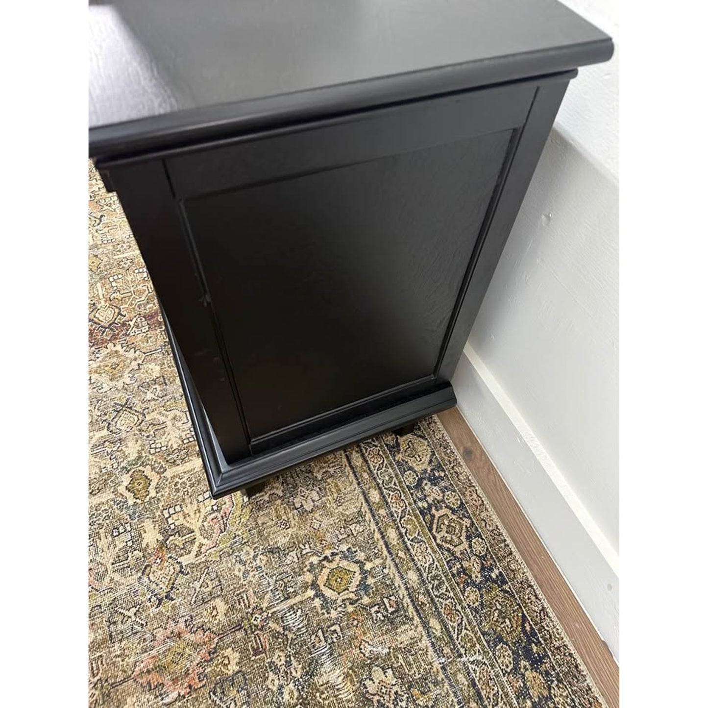 Dominic 3 Drawer Nightstand Kona Stain Built-In Outlets Wood Pull Out Tray