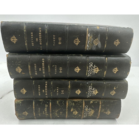 Confession of Jean Jauques Rousseau Vol 15 | French illustrated ed Lot of 4 1800