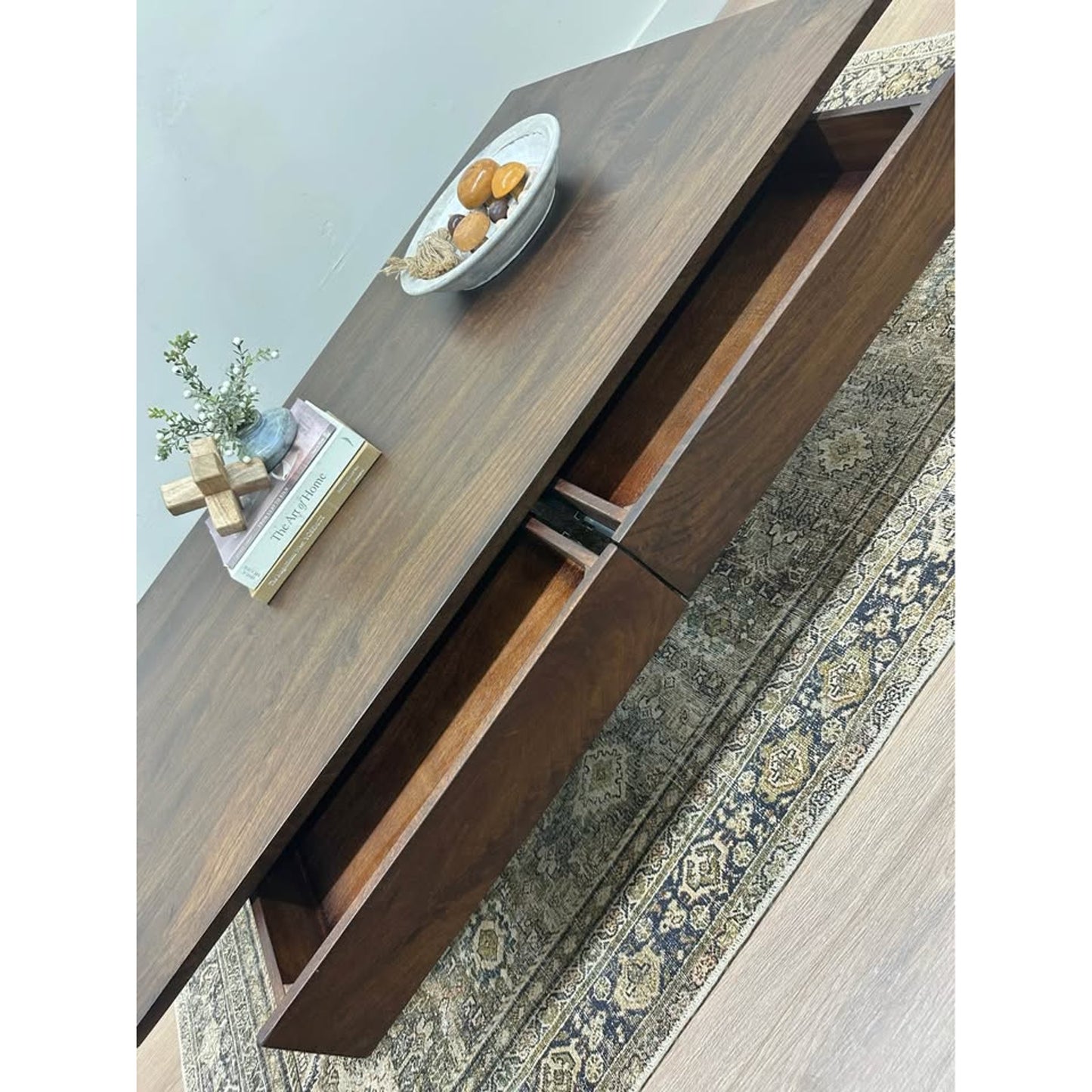 Birch Lane Giedre Solid Dark Wood Stain Single Coffee Table with Storage