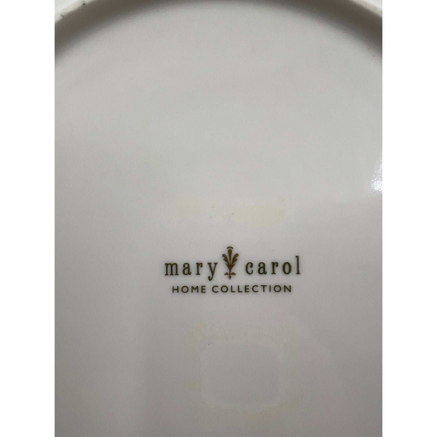 Mary Carol Home Collection Pheasant Quail Plate Black White Scalloped 8"