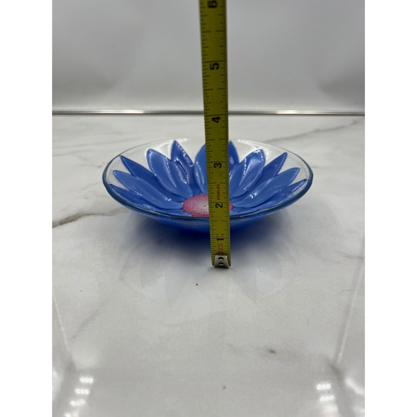 Villeroy & Boch Flora Vitrum 6 3/4" Bowls Blue Cornflower Fused Glass