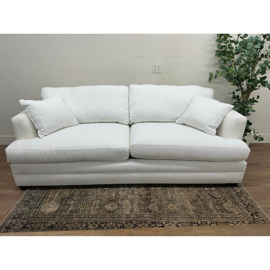 Edan Upholstered Queen Sleeper Sofa Couch Birch Lane White