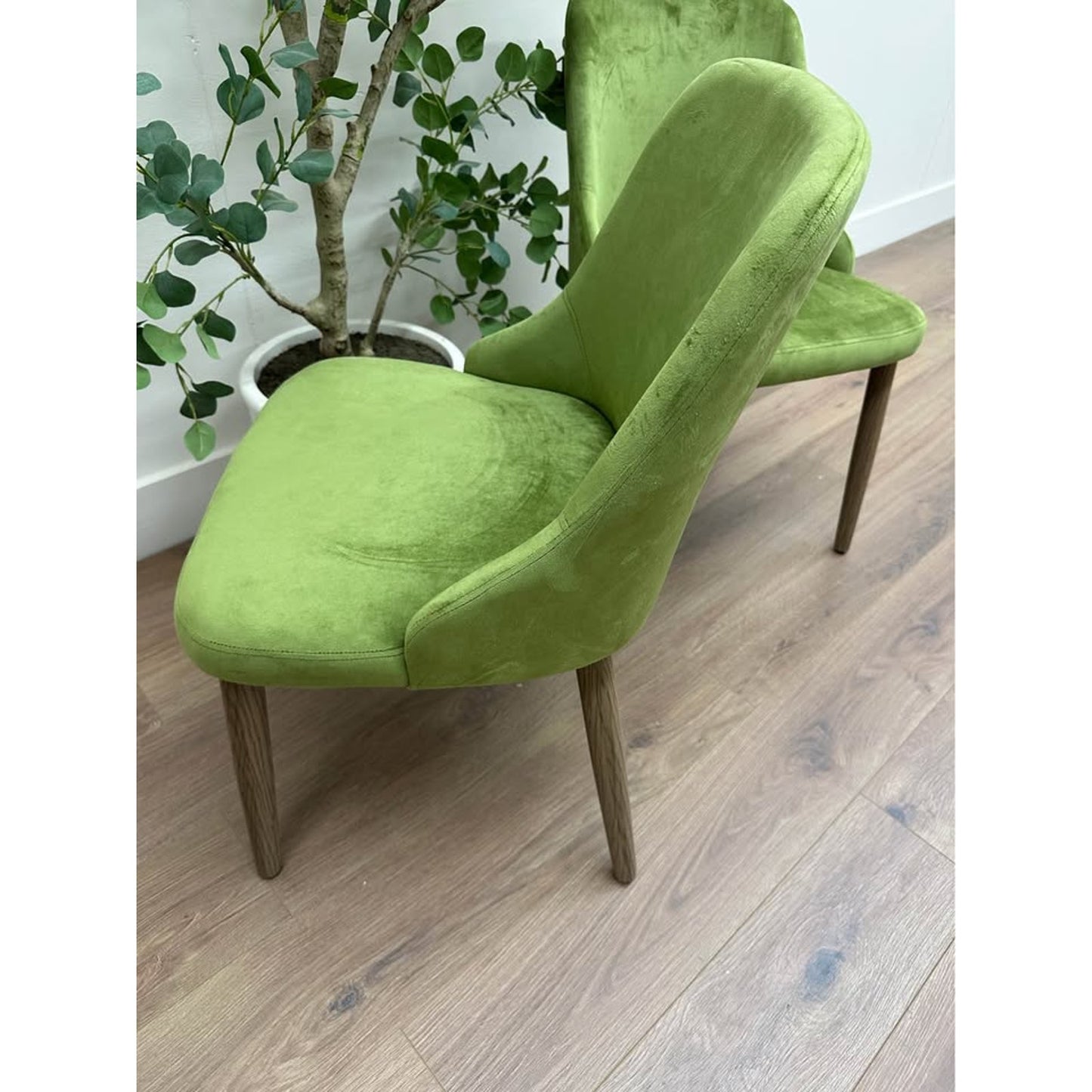 Dining Chairs Kitchen Chairs Green Velvet Set of 2 NEW Karat Home
