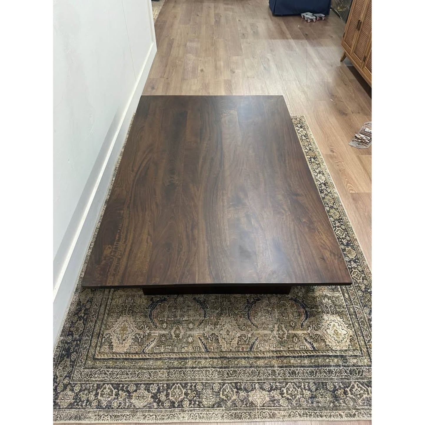 Birch Lane Giedre Solid Dark Wood Stain Single Coffee Table with Storage