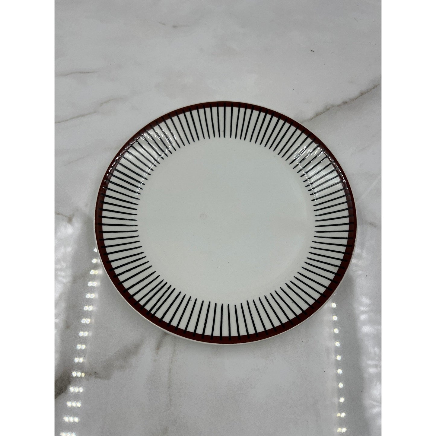 Gustavsberg Spisa Ribb Salad Plate Stig Lindberg Sweden Flintporslin 8.25 inch