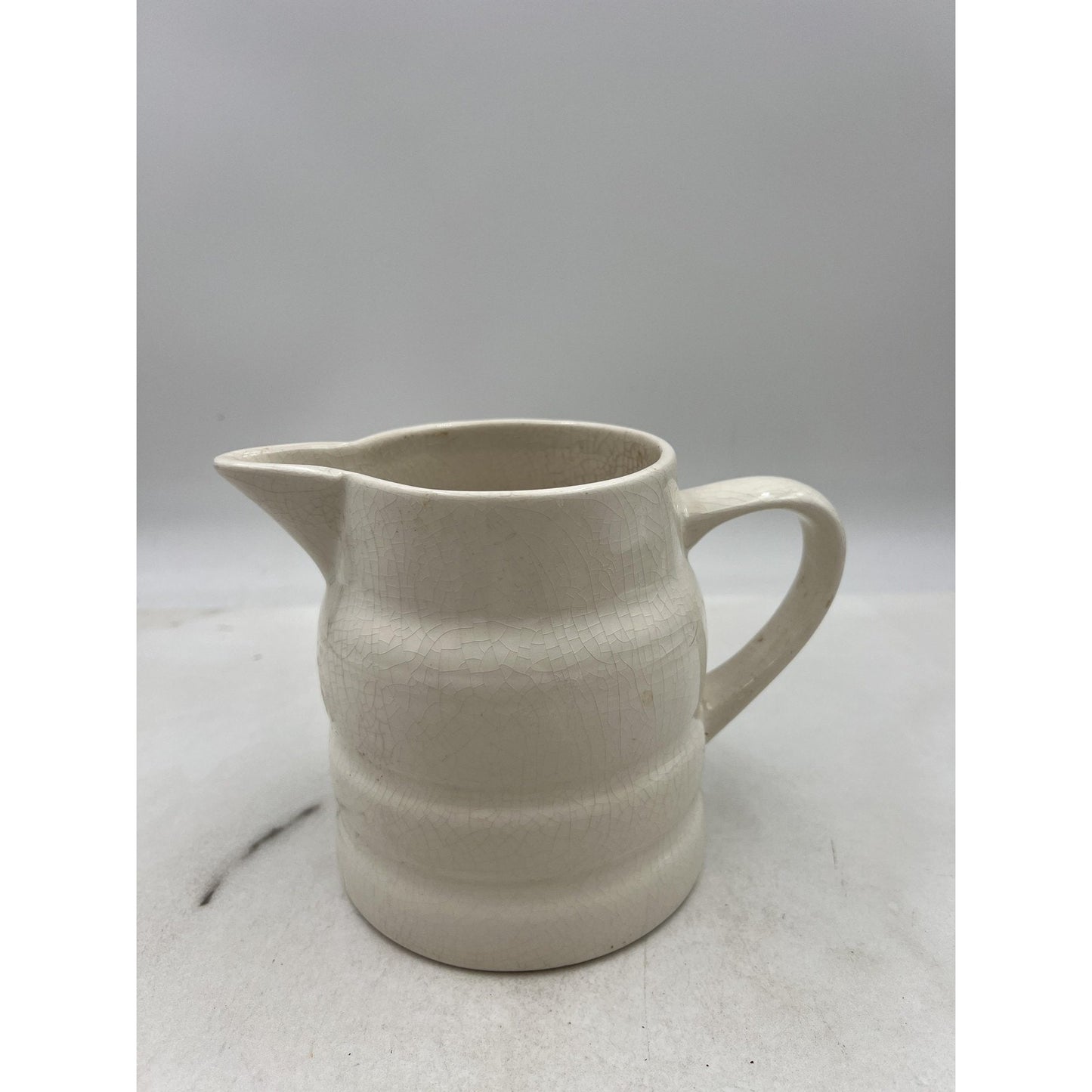 Melba Ware Made in England Ceramic Creamer Jug Small Pitcher Crackle Glaze Milk