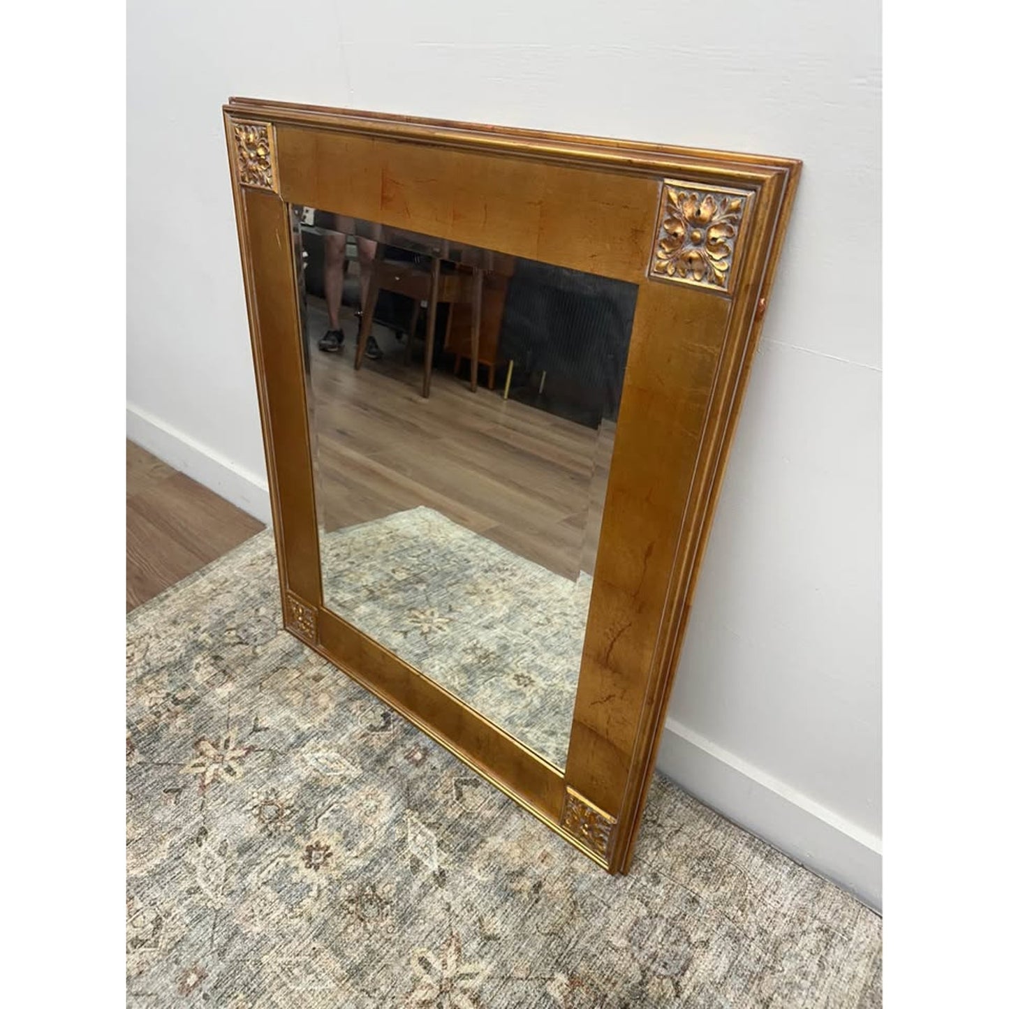 Uttermost Gold Rectangular Beveled Wall Mirror 34"x40"
