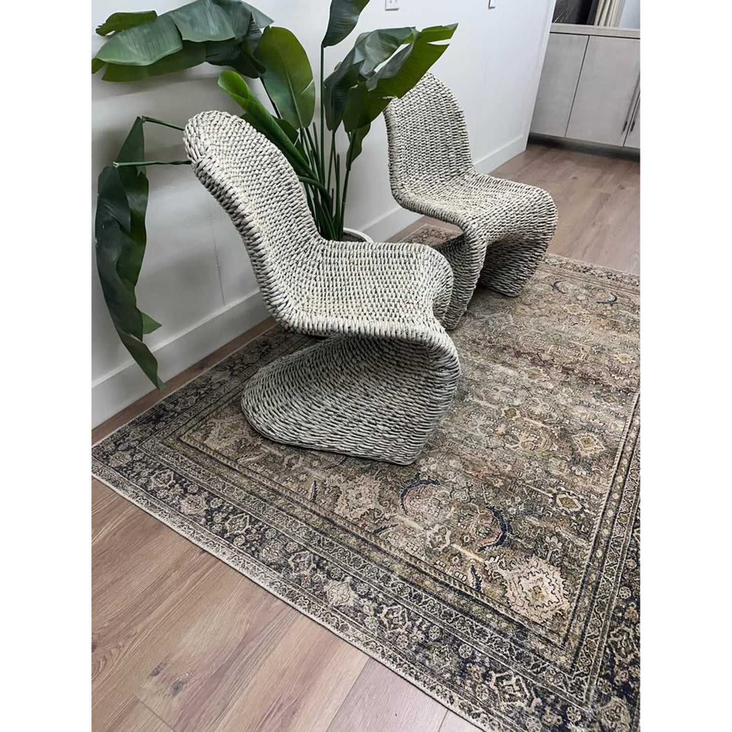 Daughtery Wicker Dining Side Chair Joss & Main Set of 2