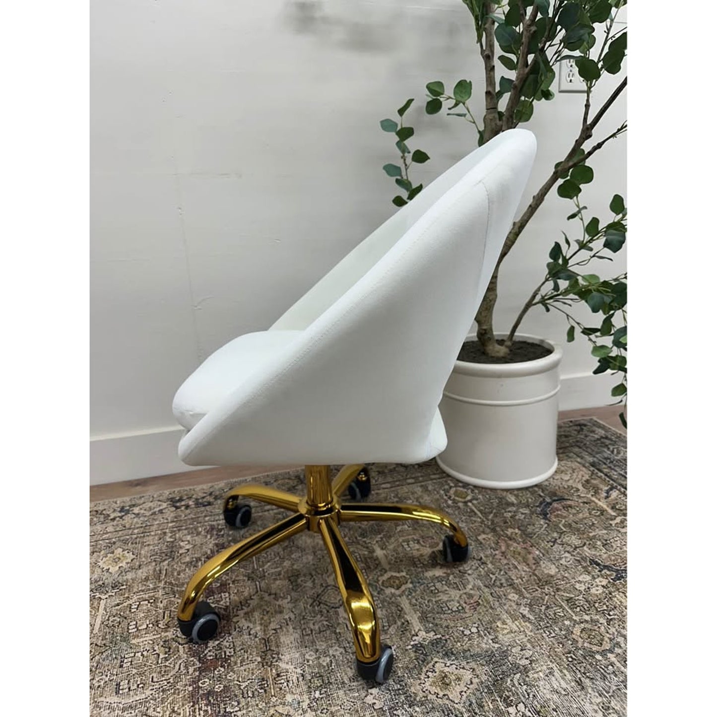 Savas Task Chair-IVORY Office Rolling