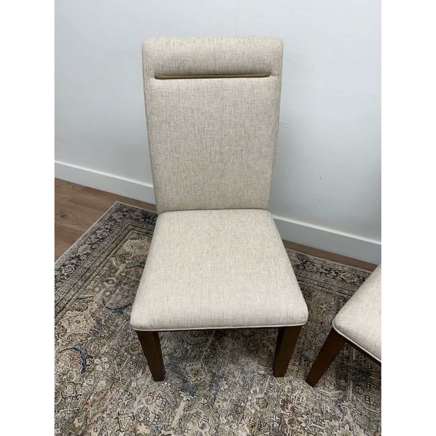 Steve Silver Side Chairs Kitchen Dining Garland Brown Oatmeal Upholstered Side Chair Set of 2