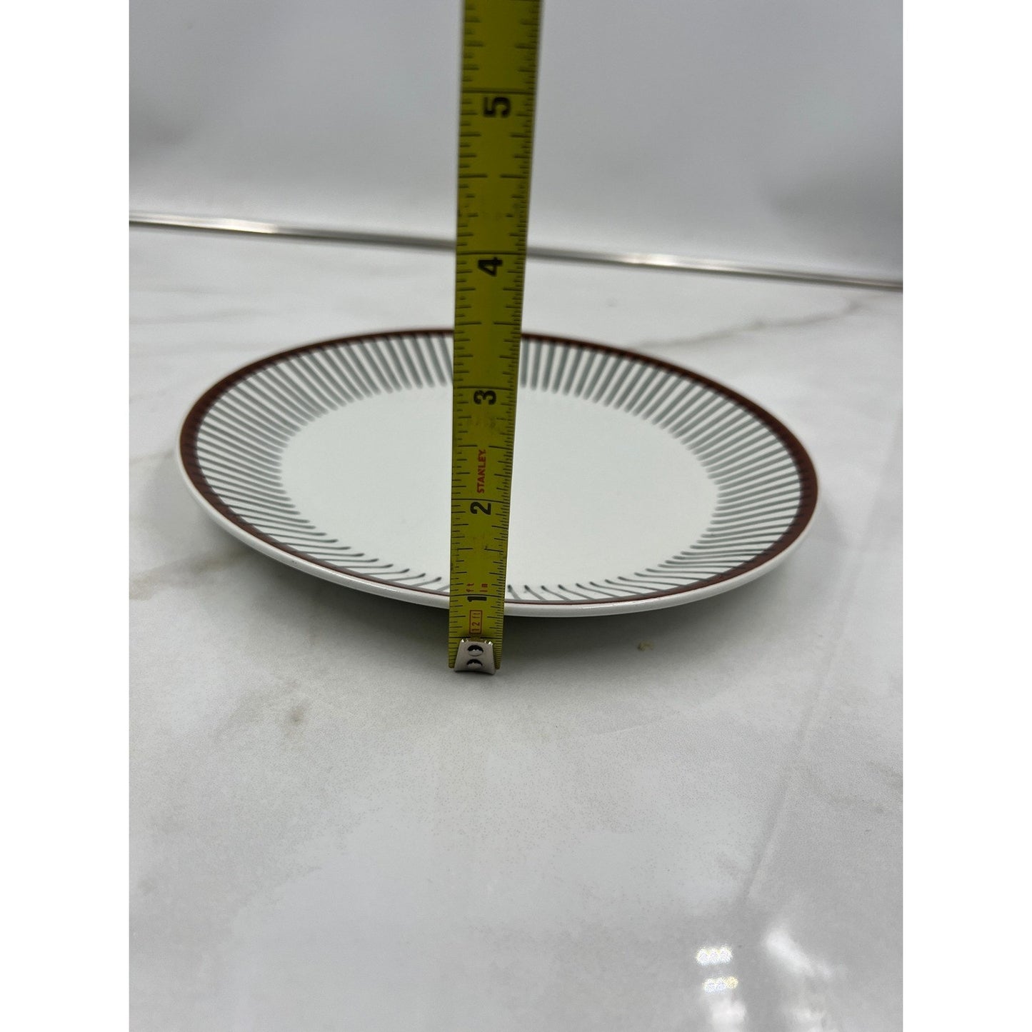 Gustavsberg Spisa Ribb Salad Plate Stig Lindberg Sweden Flintporslin 8.25 inch