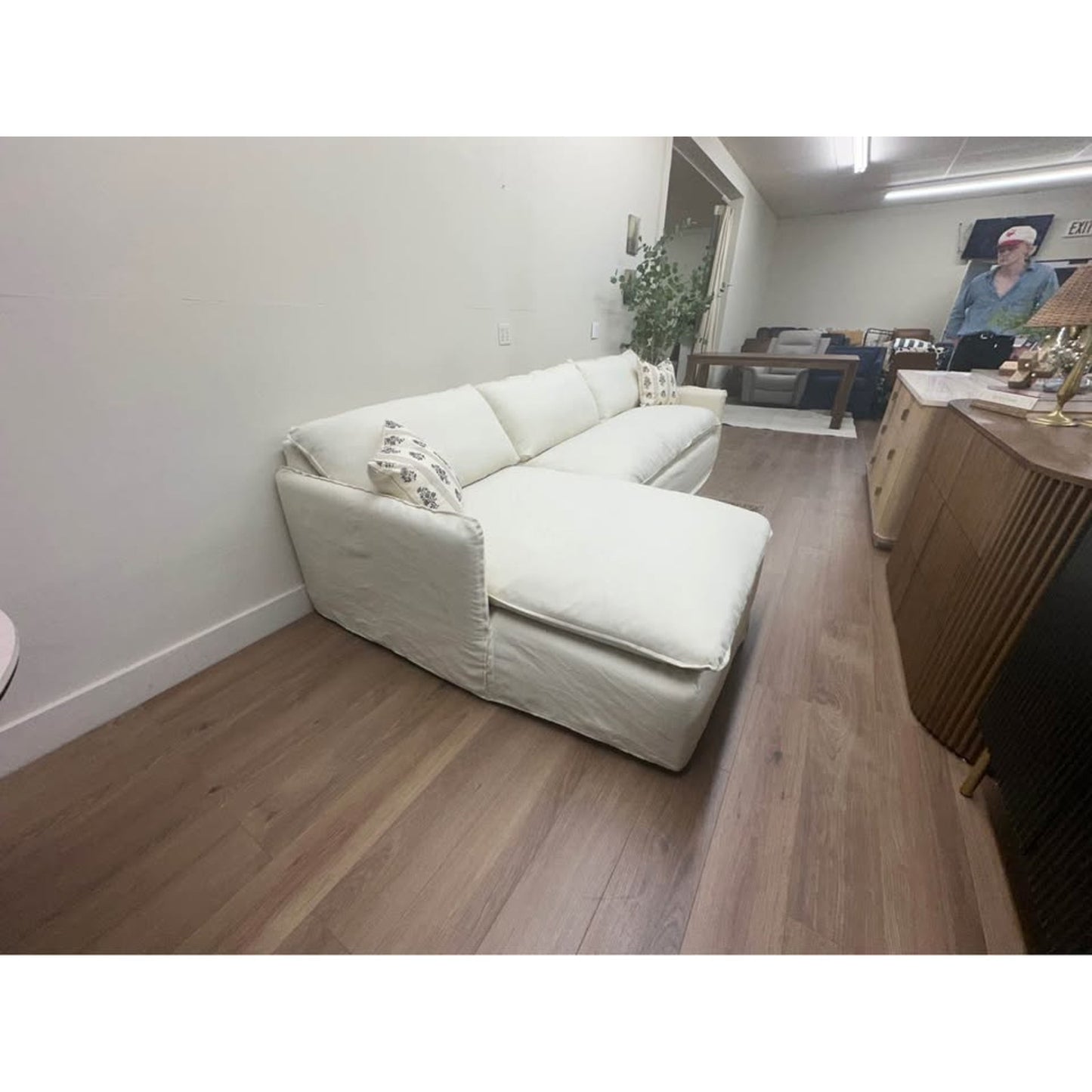 Bellatrix Upholstered L-Shaped Sectional Couch By Birch Lane Off White Performance Fabric