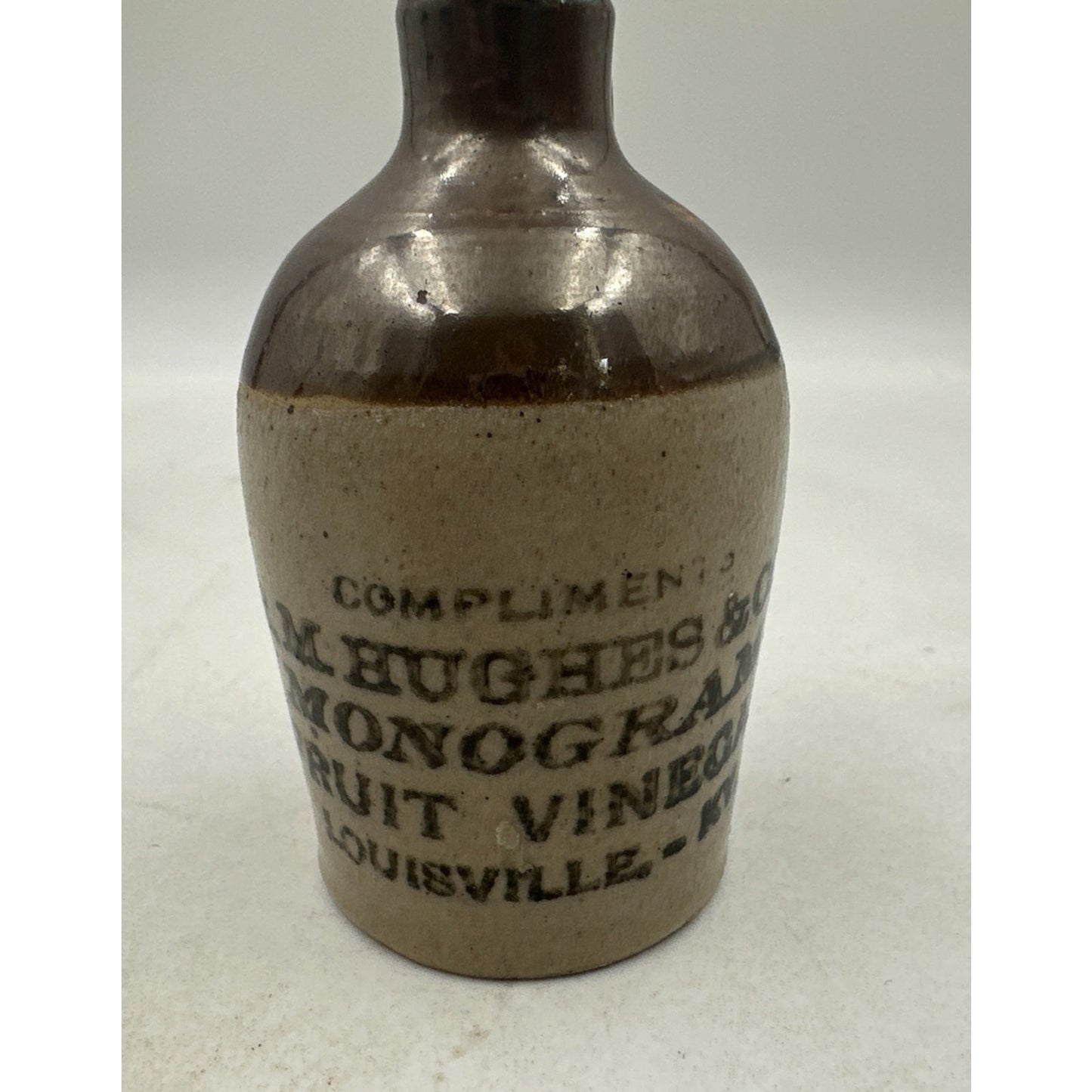 R.M. Hughes & Co. Mini Vinegar Jug Monogram Fruit Vinegar Louisville KY"