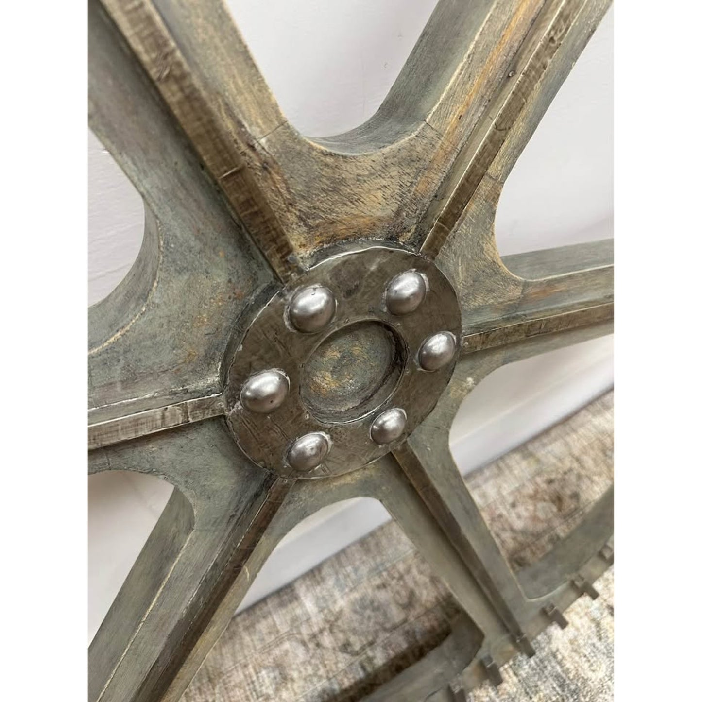 Metallic Industrial Gear Interlude Home Wyatt Industrial Wall Gears Steampunk Set of 3 BIG!!