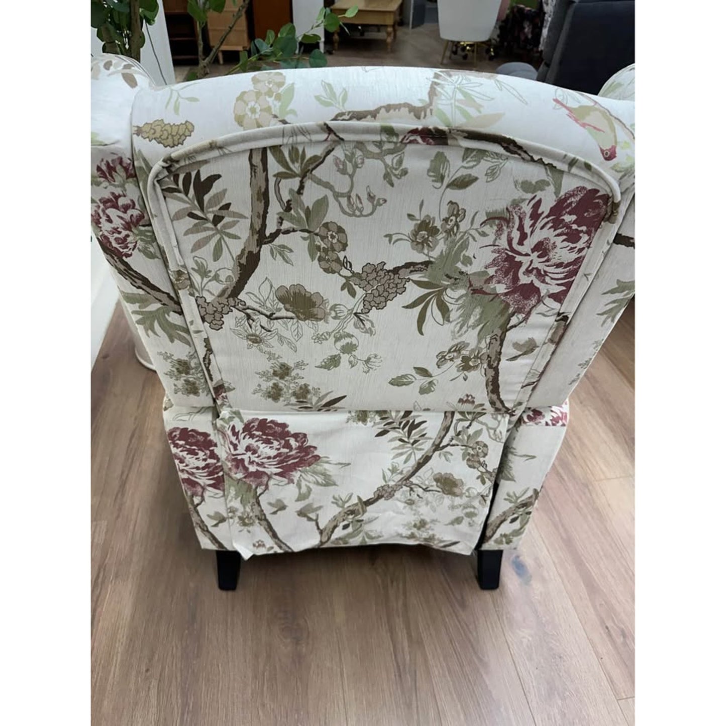 Celia Manual Recliner,French Country BIRD Floral Arm Chair New Karat Home