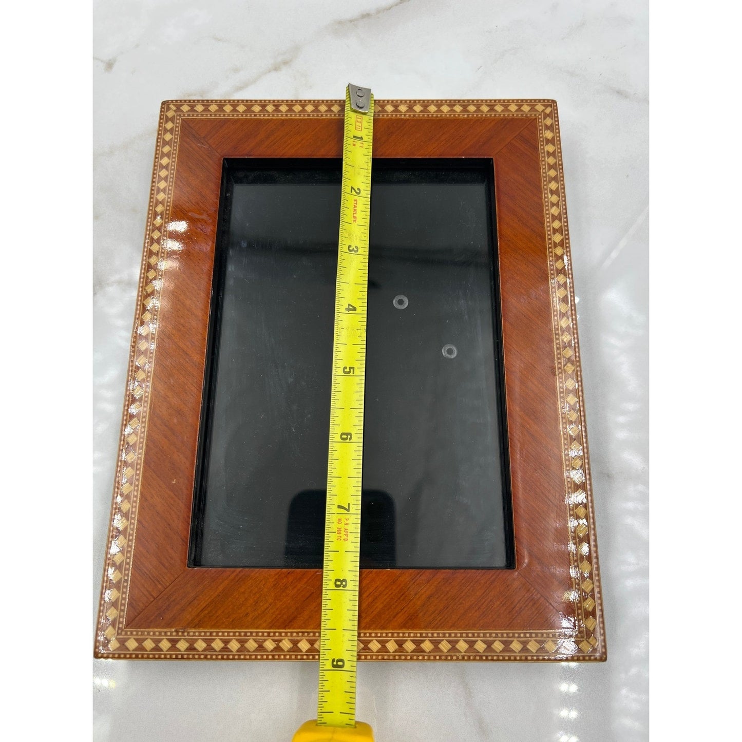 VTG Sicura Inlaid Wood Frame 5x7 Picture Frame Ferrara Natural 2506-57DINA