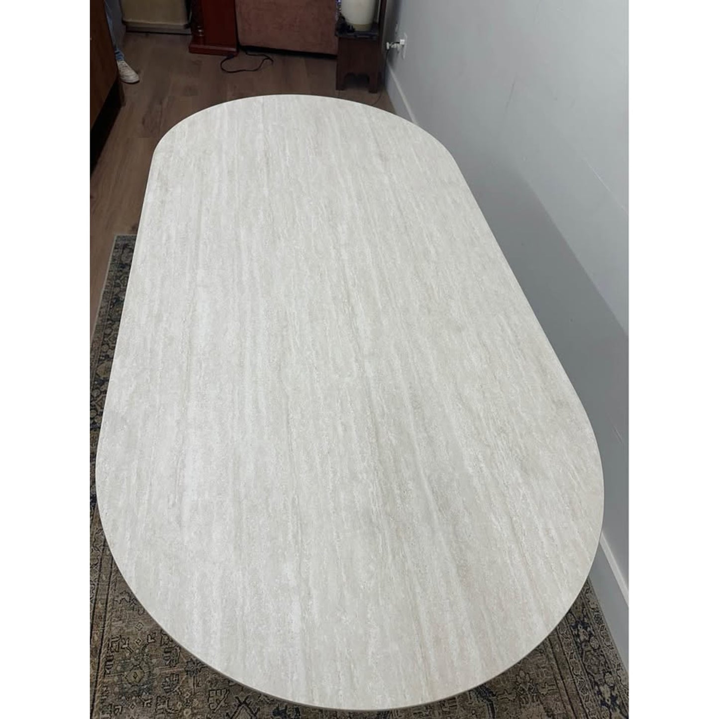 Cashion Oval Dining Table Ivory Black NEW!