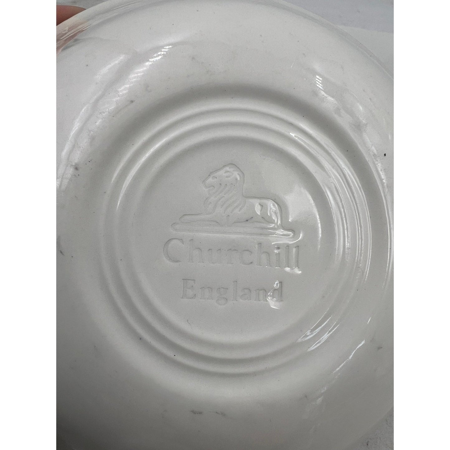 VTG Churchill Blue Willow Pattern Bowls England Chinoiserie 6" Set of 2