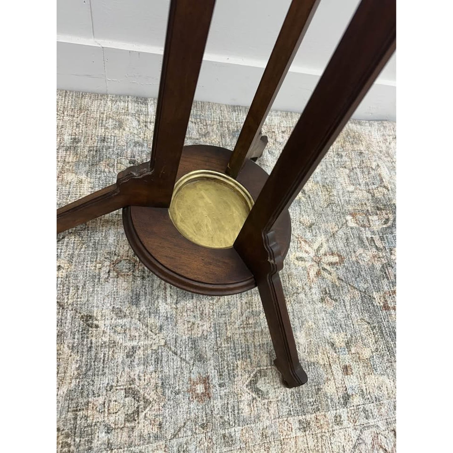 Mid Century Mahogany Coat Rack Umbrella Stand Hall Tree
