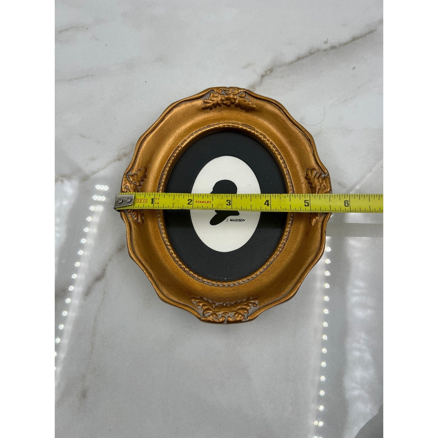 Michaels George Washington James Madison Silhouette Portrait Gold Oval Frame Set