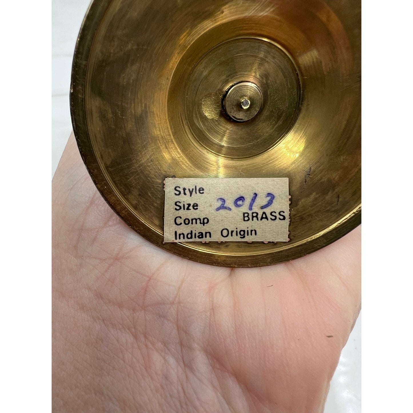 Vintage Solid Brass Spiral Twist Bud Vases Pair Made in India 8.5 Inch Gold