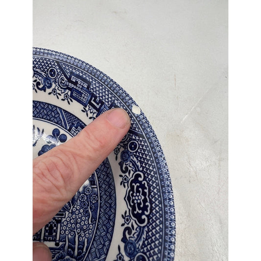 VTG Churchill Blue Willow Pattern Bowls England Chinoiserie 6"
