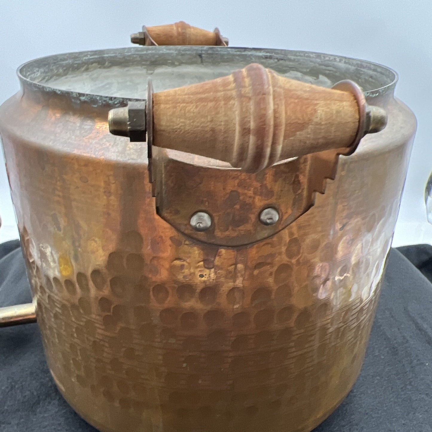 Antique Copper Hot Water Urn Tank Brass Lever Tap Samovar Vintage Samovar