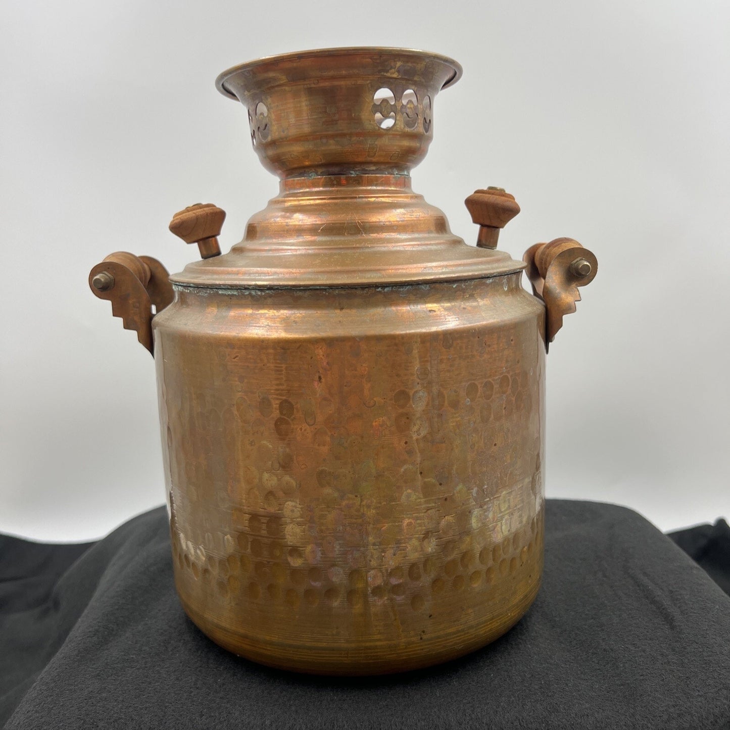 Antique Copper Hot Water Urn Tank Brass Lever Tap Samovar Vintage Samovar