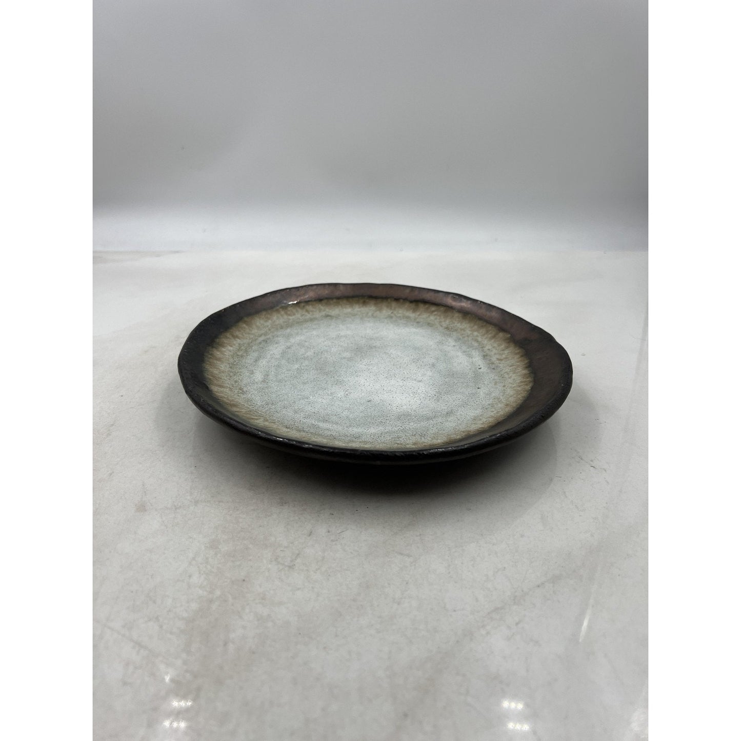 Kotobuki Plate Bronze Corona 9.5" Japanese Stoneware Ceramic Made in Japan Dish