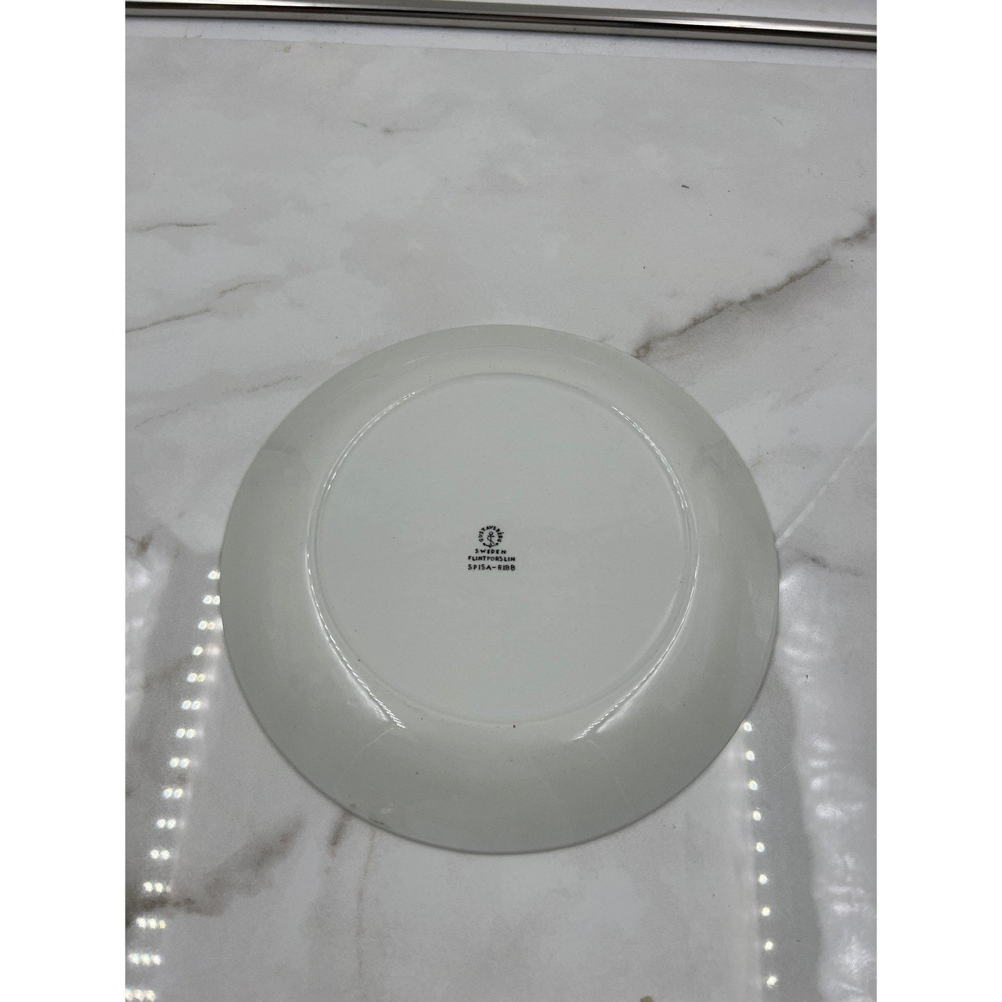 Gustavsberg Spisa Ribb Salad Plate Stig Lindberg Sweden Flintporslin 8.25 inch